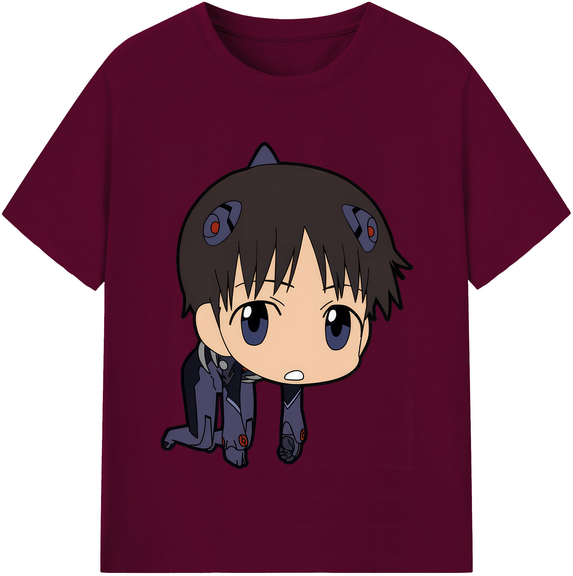 （画像用） EVA 新世紀エヴァンゲリオン レディースカジュアルプリントTシャツ（綿100％）